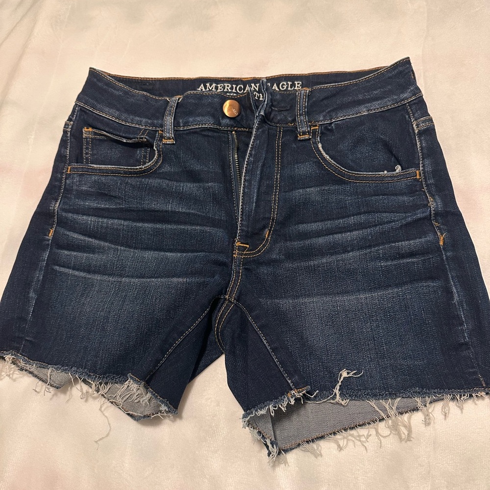 American Eagle Outfitters Women's Dark Wash Jean Shorts